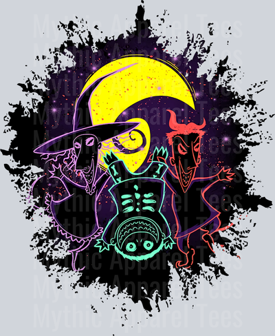 Shock Lock and Barrel Disney Villains Dark Silhouette Color Splash Crystal Ball Vision