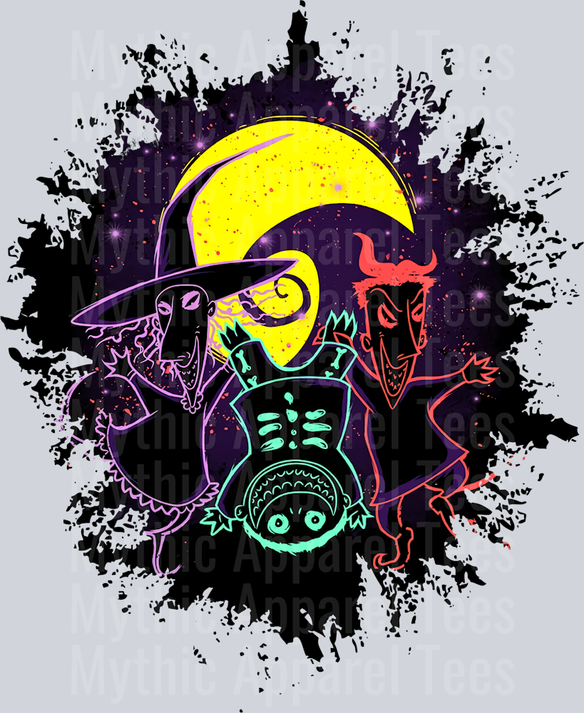 Shock Lock and Barrel Disney Villains Dark Silhouette Color Splash Crystal Ball Vision