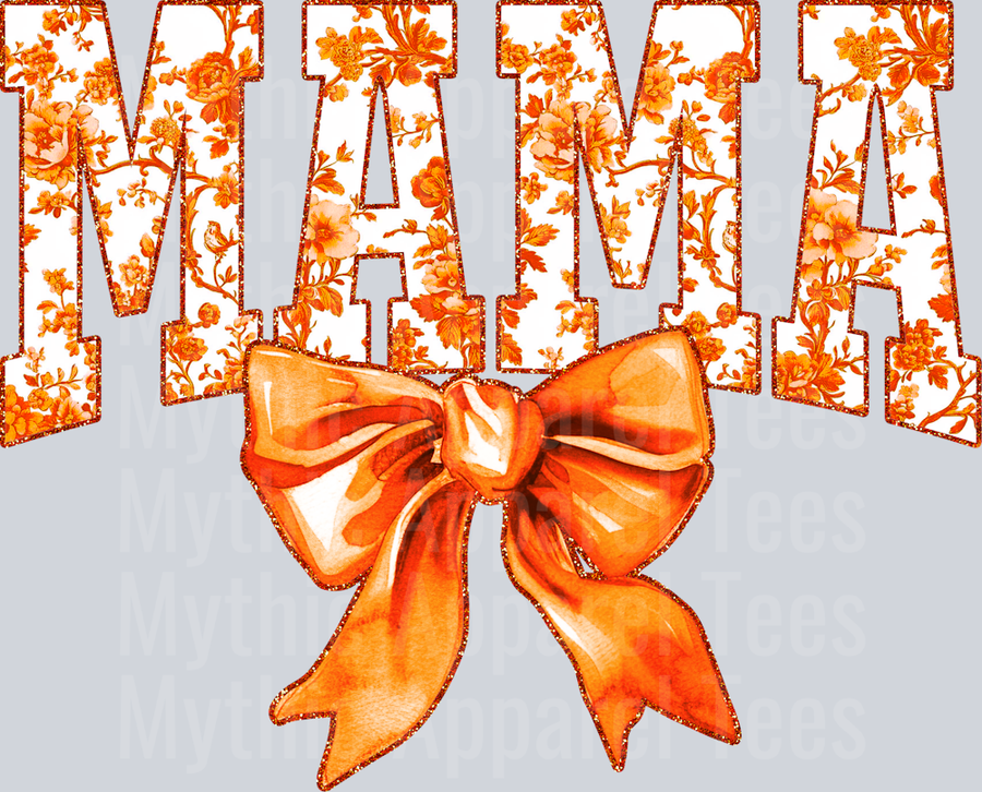 Orange Toile Mama