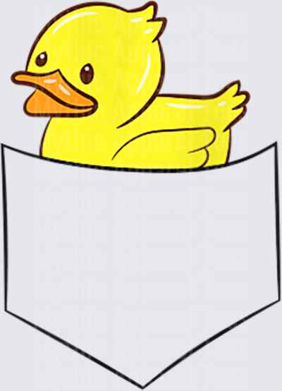 Jeep Ducks Cute Yellow Rubber Duck Peeking Out of Pocket
