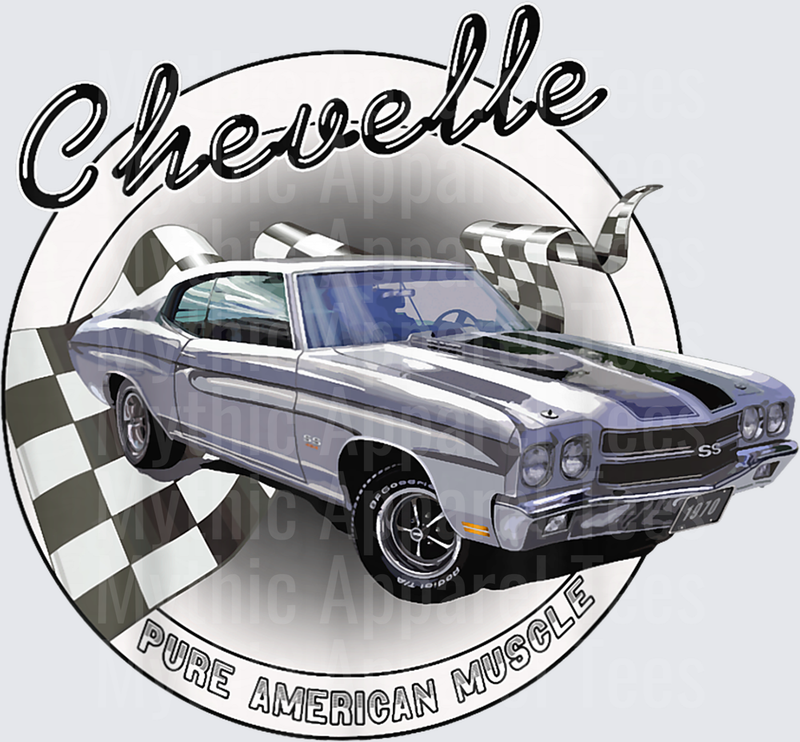Vintage 1970 Chevelle 70 Classic American Muscle Car Hot Rod T-Shirt (2)