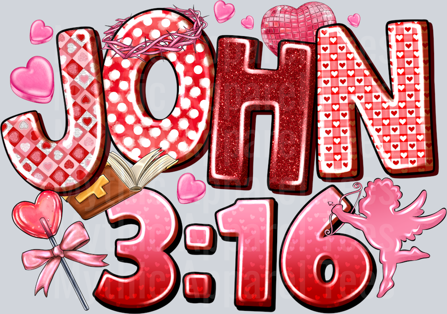 JOHN 3 16 Valentines Day Religious