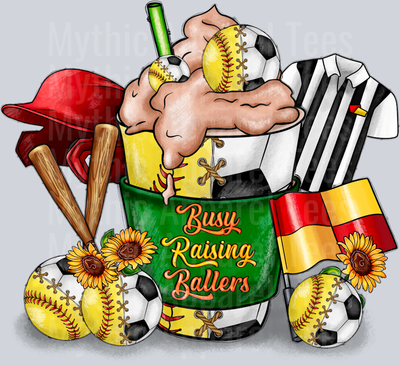 Busy Raising Ballers Softball and Soccer Coffee