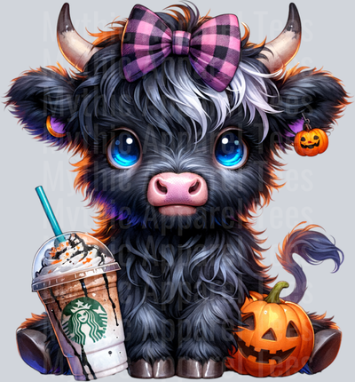 Spooky Highland Cow Starbucks