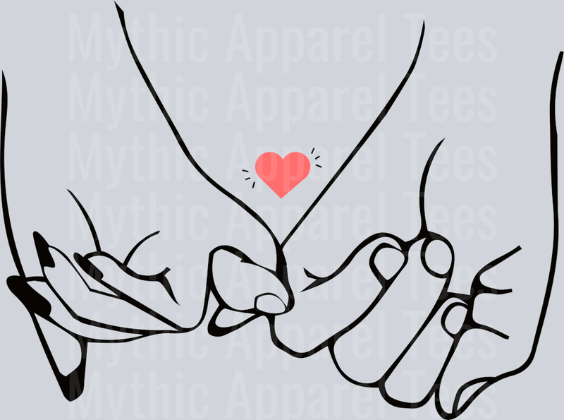 Pink promise DTF Valentines Day Transfers