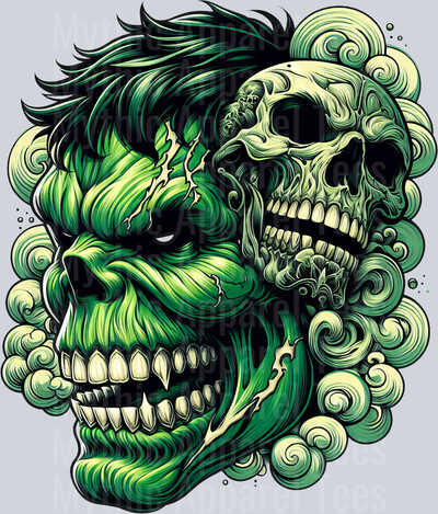 The Hulk Skull Pt 2 DTF Superhero Transfers