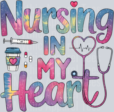 Nursing in my heart DTF Nurse Transfers