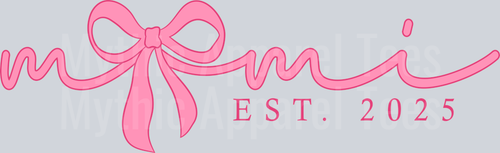 MiMi EST 2025 Pink Ribbon DTF MiMI Transfers