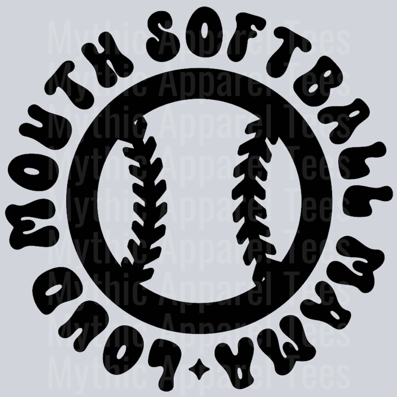 Loud Mouth Softball Mama Pocket