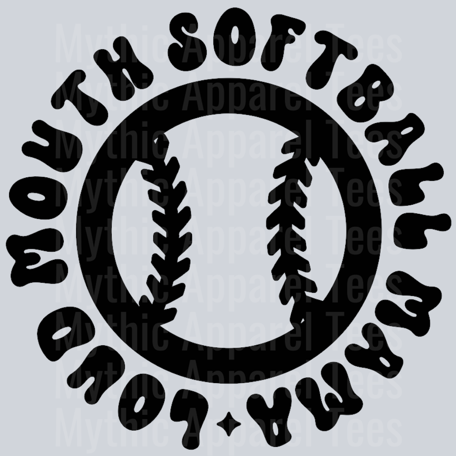 Loud Mouth Softball Mama Pocket