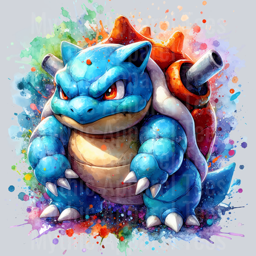 blastoise Color Splash Pokemon Pop Culture