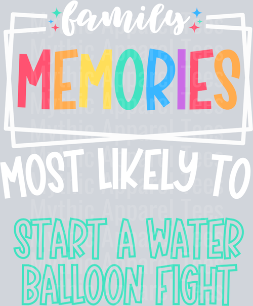 start a water balloon fight