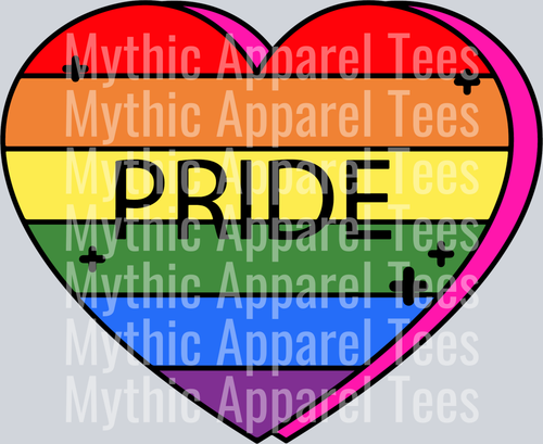 Pride Rainbow heart box of chocolates LGBTQ+ Transfer
