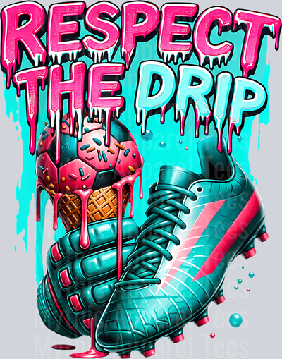 Soccer Drip Boys Ice Cream Drip Youth Respect The Drip DTF Soccer Transfers