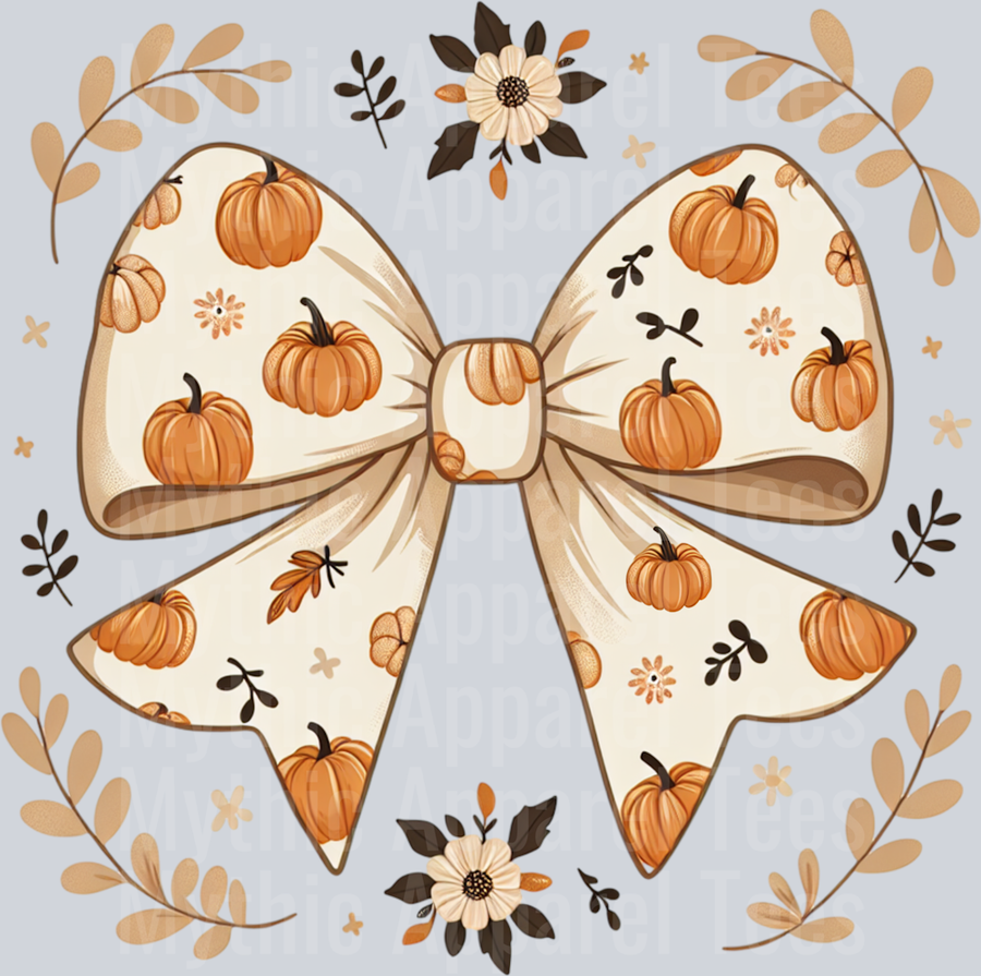PUMPKIN BOW CLIPART 2