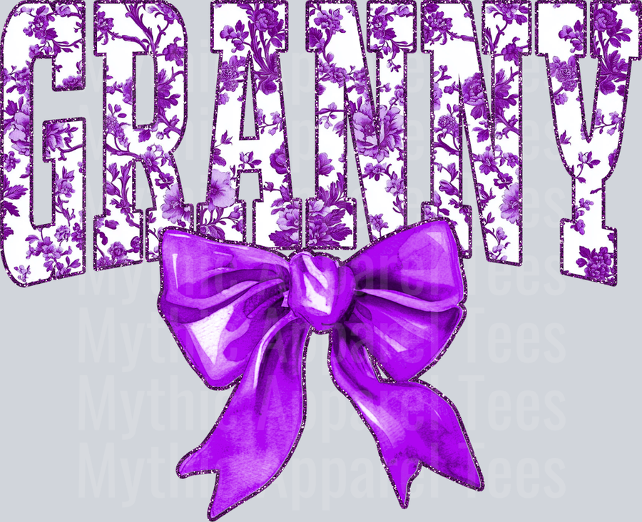 Purple Toile Granny