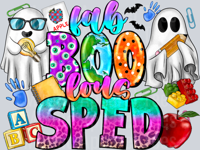 Fab boo Lous Sped Spooky Special Ed Teacher Halloween