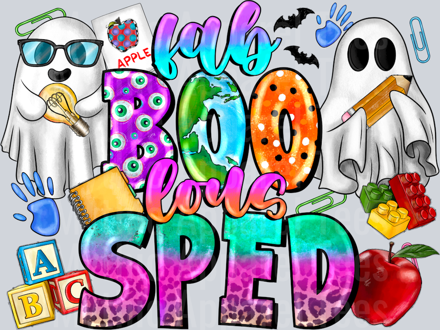 Fab boo Lous Sped Spooky Special Ed Teacher Halloween