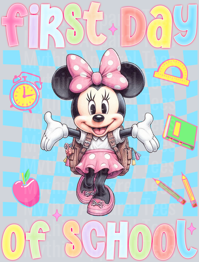 First Day Of School Minnie