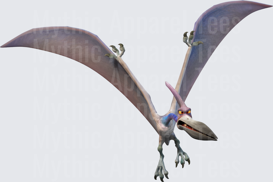 Pterodactyl Flying Dinosaur from The Good Dinosaur with Wings Spread Wide Open