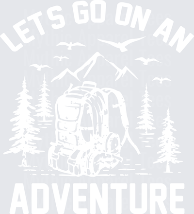Minimalist White Camping Outdoor Adventure Graphic Design