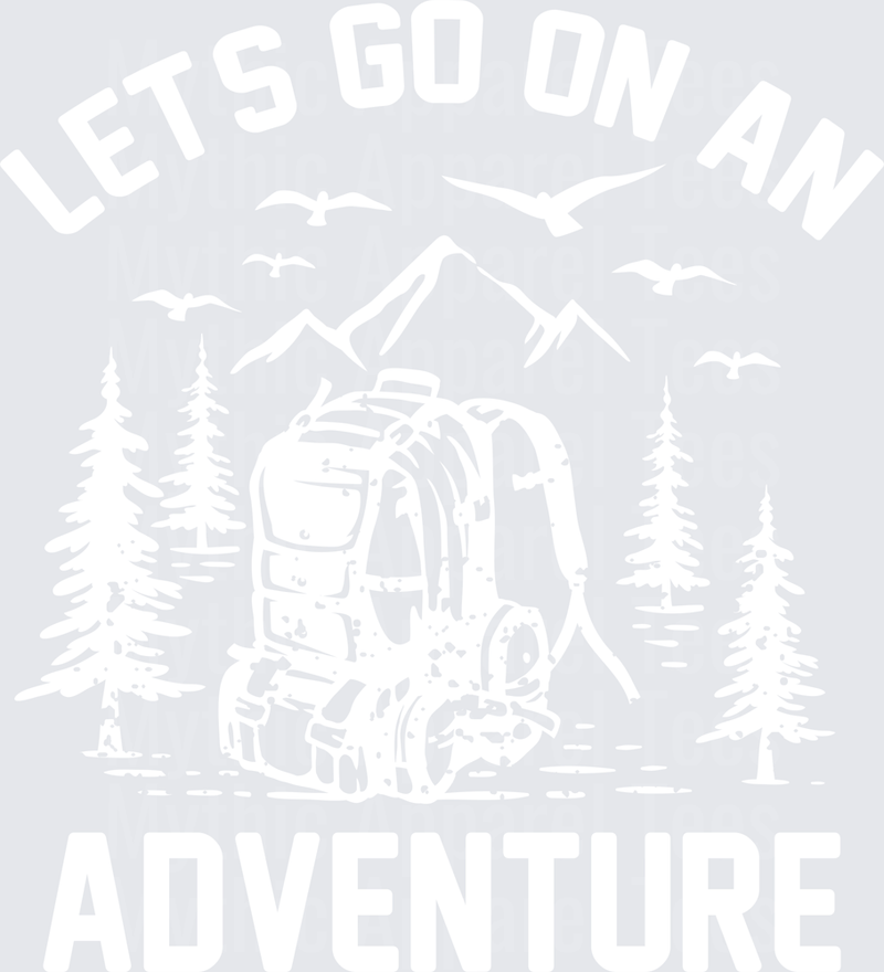 Minimalist White Camping Outdoor Adventure Graphic Design