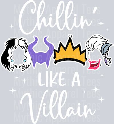 Chillin like a villain DTF Disney Villains Transfers