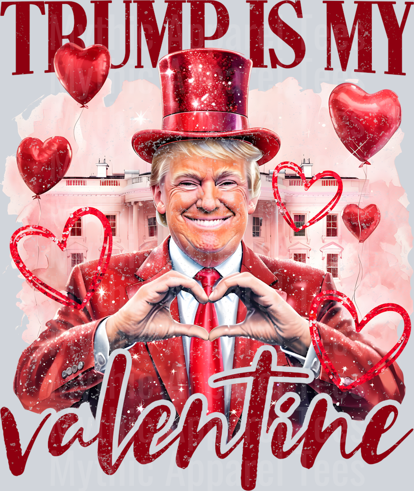 Trump Is My Valentine 2 Maga Valentines Day Design