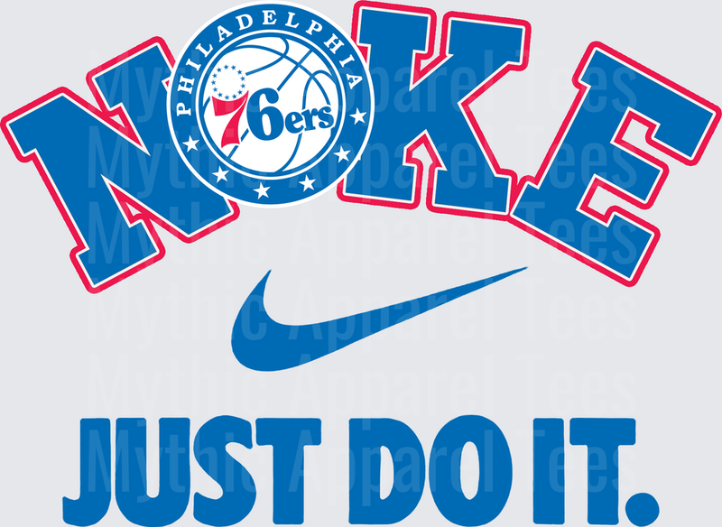 NIKE NBA Teams Philadelphia 76ers Just Do It Swoosh Mashup