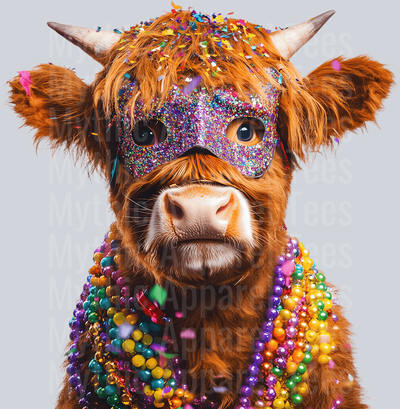 AZ812 Mardi Gras Highland Cow (18)