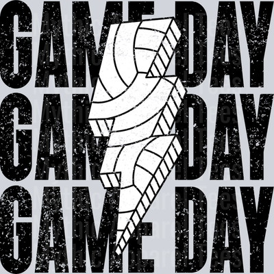 Volleyball Game Day Stacked School Spirit & Sports
