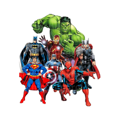 Marvel Super Heroes & DC Comics Squad Hulk Batman Superman