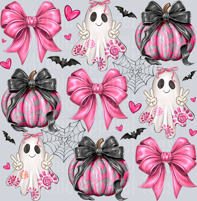 Ghost Pumpkin Coquette Halloween
