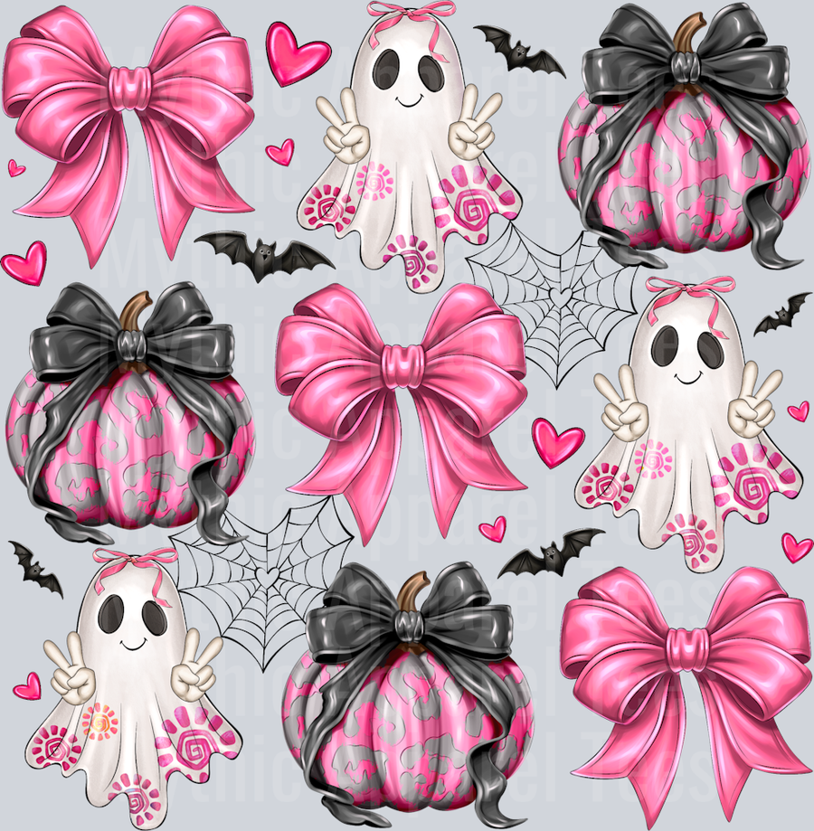 Ghost Pumpkin Coquette Halloween