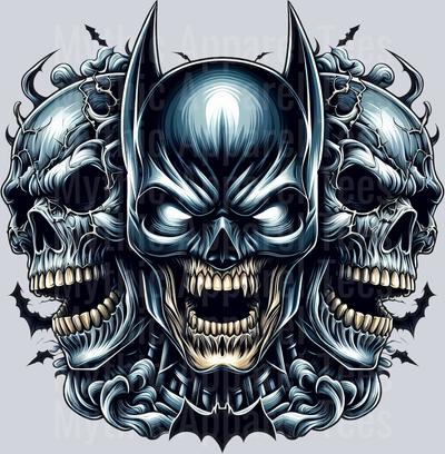 Batman Torment Skull Pt 2 DTF Superhero Transfers