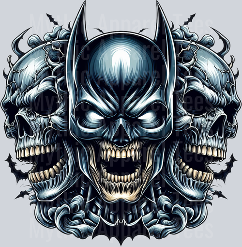 Batman Torment Skull Pt 2 DTF Superhero Transfers
