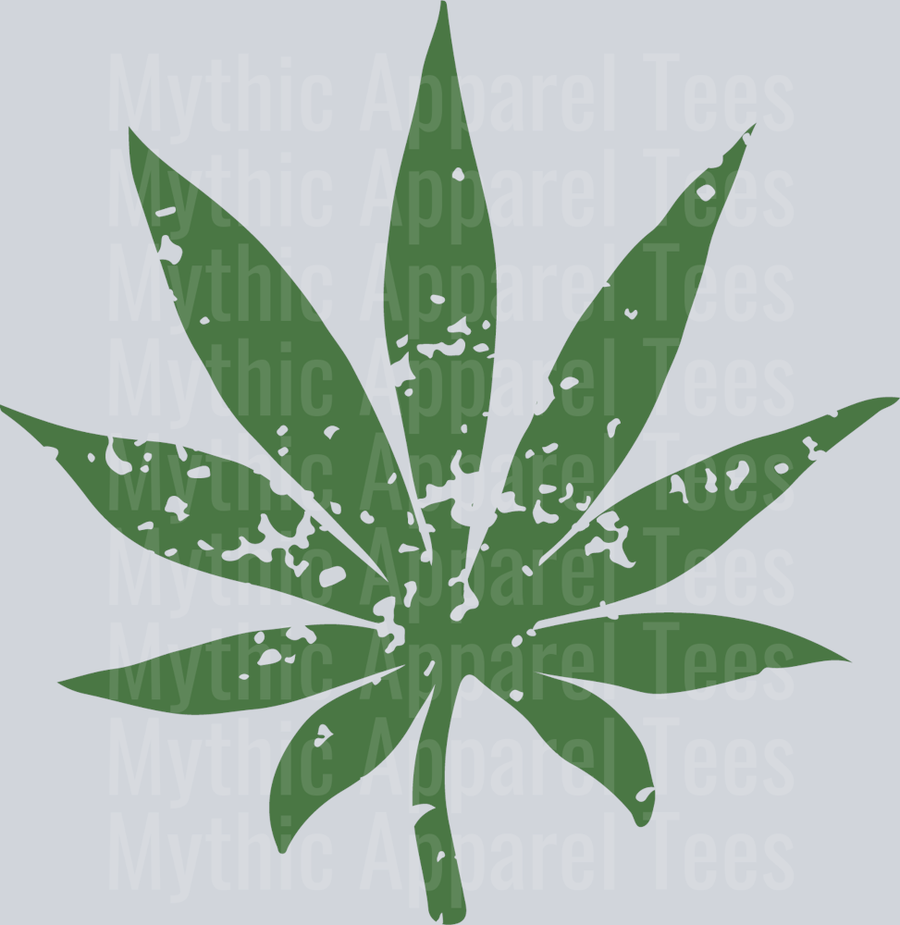 Distressed Weed Plant 2 weed plant DTF Weed Transfers