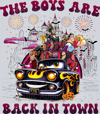 The boys are back in town red DTF Disney Villains Transfers