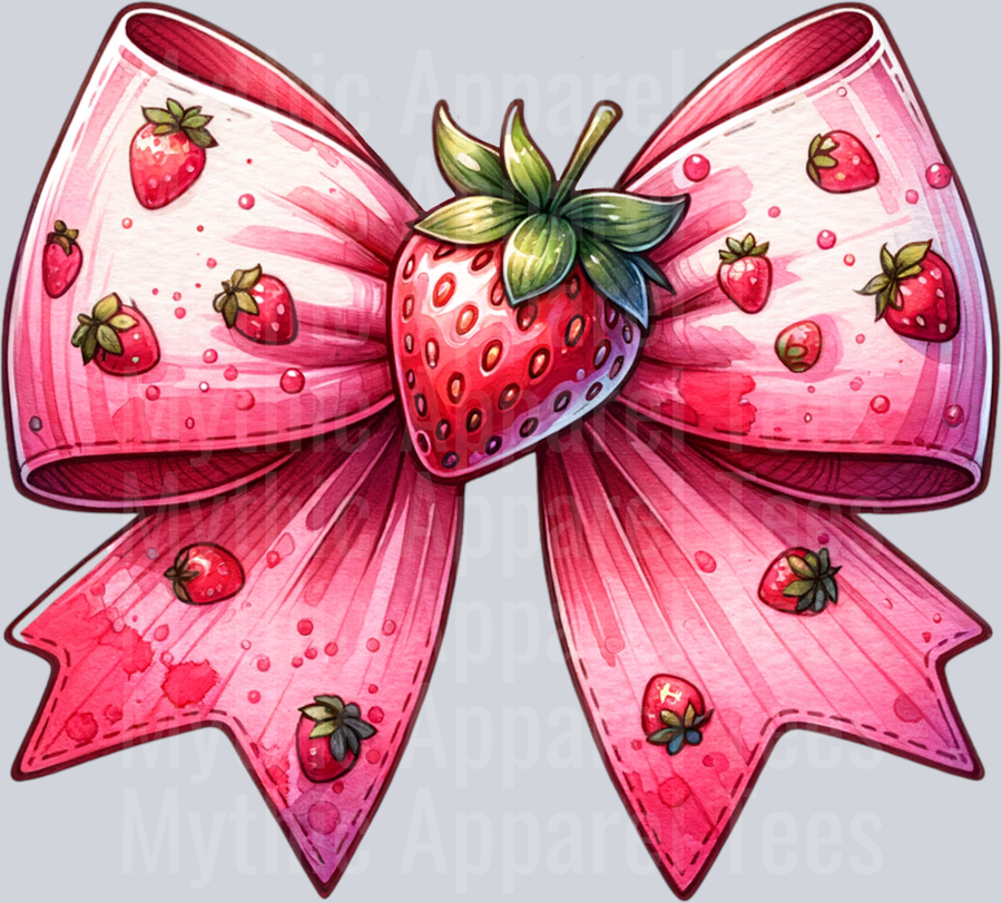 STRAWBERRY BOW CLIPART 2 PNG