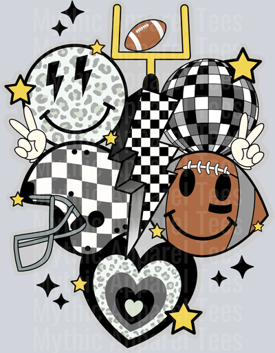 Retro_Football_Collage_Grey