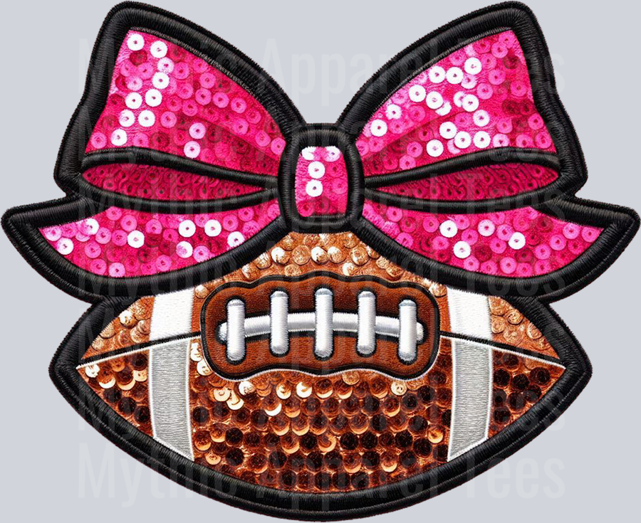 Football Heavy Glitter and Sequin School Spirit & Sports