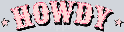 Howdy Western Print Cowgirl Western Southern Girl Pink