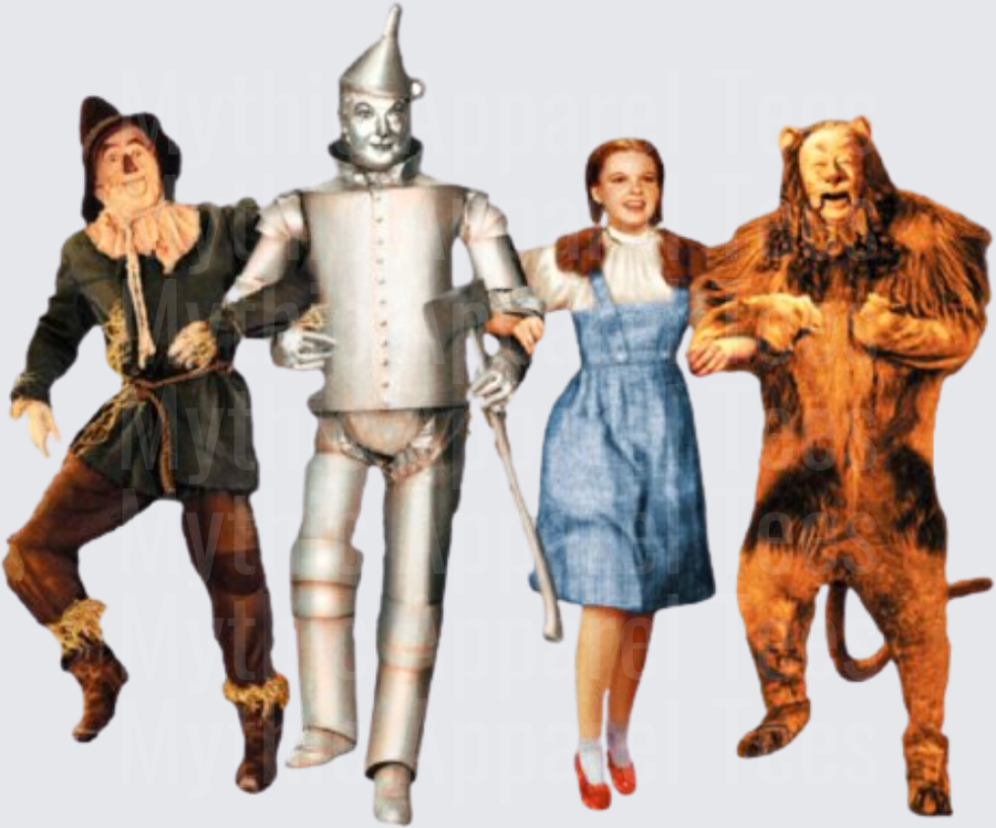 Wizard of Oz Classic Characters Scarecrow Tin Man Dorothy Cowardly Lion Iconic Group