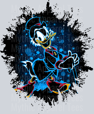 Donald Disney Dark Silhouette Color Splash Crystal Ball Vision