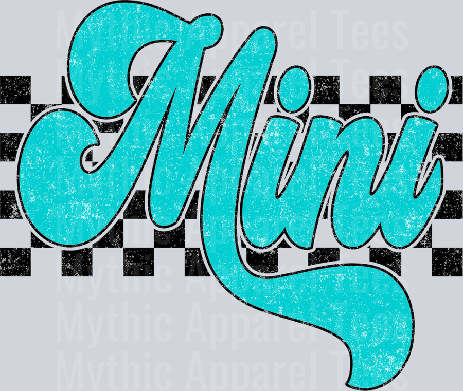 Blue Checkered Mini