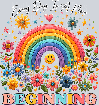 Every day Is A New Beginning DTF Inspiring Transfers