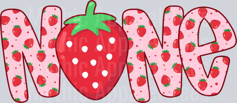 NeNe Strawberry Pink DTF NeNe Transfers