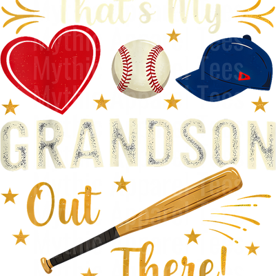 Grandma Grandpa Grandparents Baseball DTF Transfer