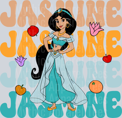 Jasmine Aladdin DTF Disney Transfers