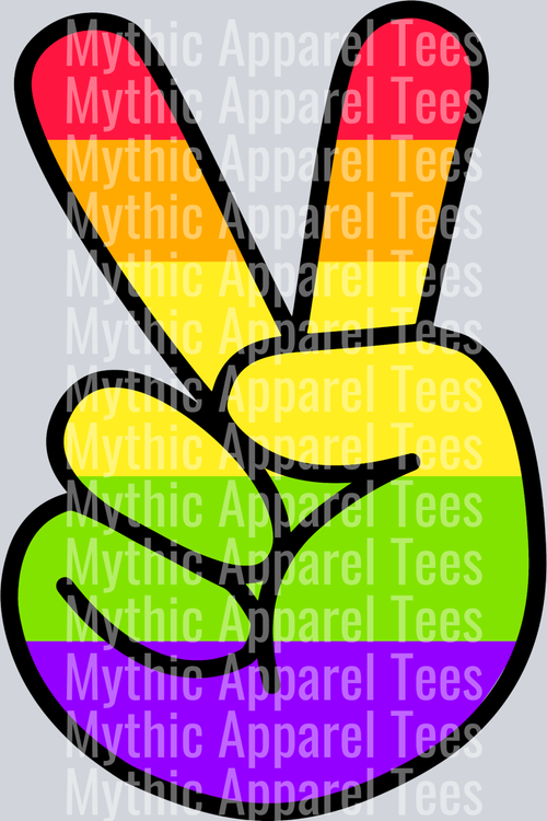 Peace Sign  LGBTQ+ Transfer